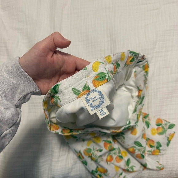 3/$20⚡️ Francesca’s Blue Rain Fruit Orange Mini Skirt with Side Slit - Picture 2 of 15